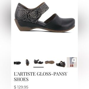 🆕 NWOT L'ARTISTE GLOSS-PANSY SHOES Size 37 = Women’s 6.5 - 7